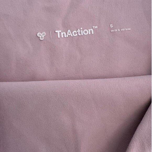 Super soft TnAction Butter fabric biker shorts in a light pink - Picture 3 of 8